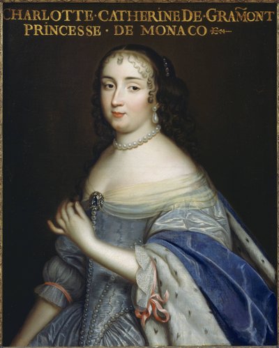 Catherine-Charlotte de Gramont (1638-1678), Prinzessin von Monaco und Herzogin von Valentinois, sowie Mätresse des französischen Königs Ludwig XIV von Unbekannt Unbekannt